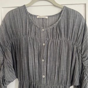 Mascob shirred cotton dress